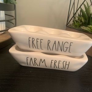 Rae Dunn Farmhouse Egg Tray Set